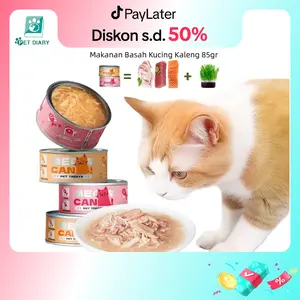 Cat Wet Food Kaleng 85Gr Makanan Kucing Basah Wetfood Hydrate Supplemental Nutrition Rumput Kucing Ayam Tuna Salmon