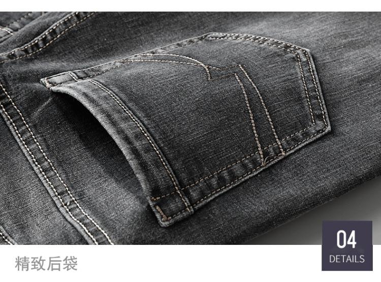 Product Introduction of Men Clothing New Pattern Recreational Vintage Nostalgia Smoky Grey Jeans Straight Cylinder Loose Street Trousers Autumn Female 17