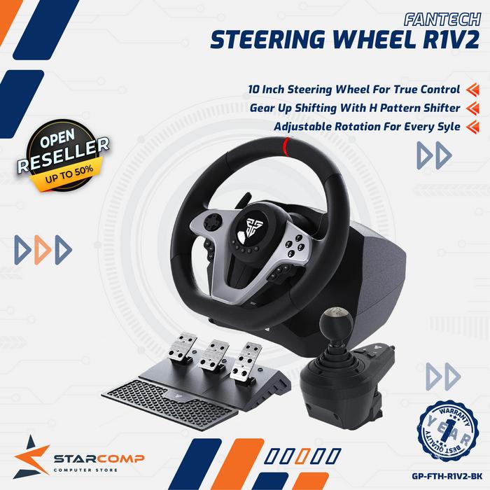 Gambar FANTECH R1V2 / R1-V2 / R1 V2 Racing Steering Wheel Simulator dari Starcomp Semarang Kota Semarang Tokopedia