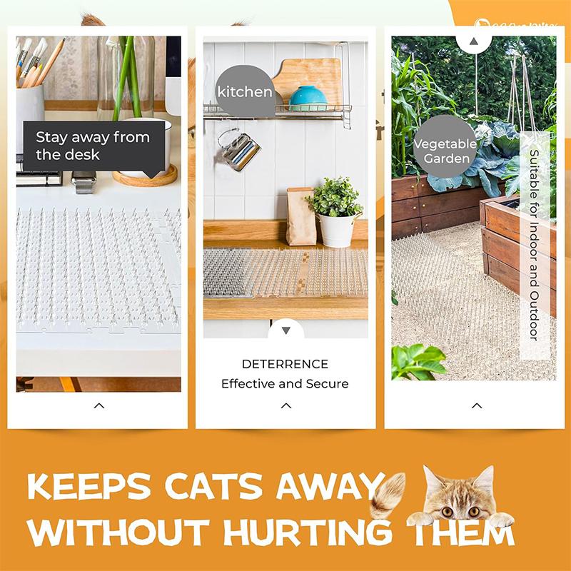 Anti Cat Mat Paku Plastik Sengatan Anti Kucing Alat Duri Pengusir Kucing Bantal Anti Kucing Sofa