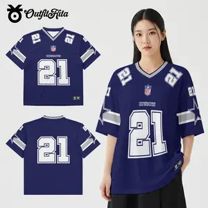 Kaos Jersey Coquette Navy Cowboys NFL Fullprint | Gratis Pasang Nama dan Nomor