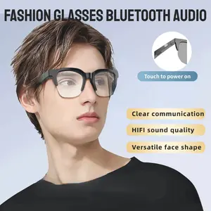 Kacamata pintar Bluetooth 5.3 Panggilan Headphone olahraga luar ruangan HIFI Tahan air Anti-UV untuk pria dan wanita