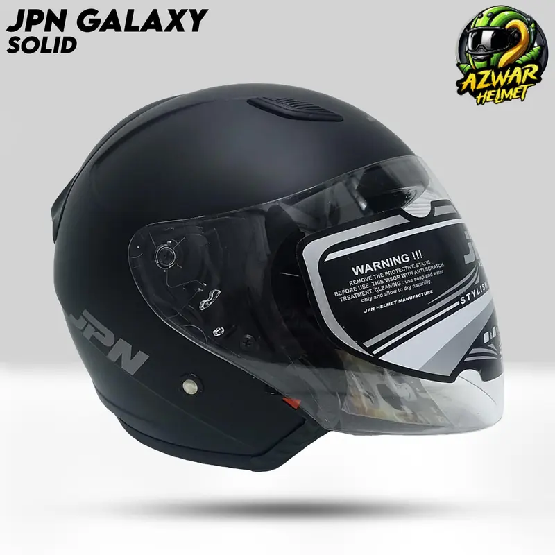 Helm Half Face | JPN GALAXY KACA VISOR BENING | Helm Half Face Pria Dan Wanita Dewasa Original SNI Motorcycle 2