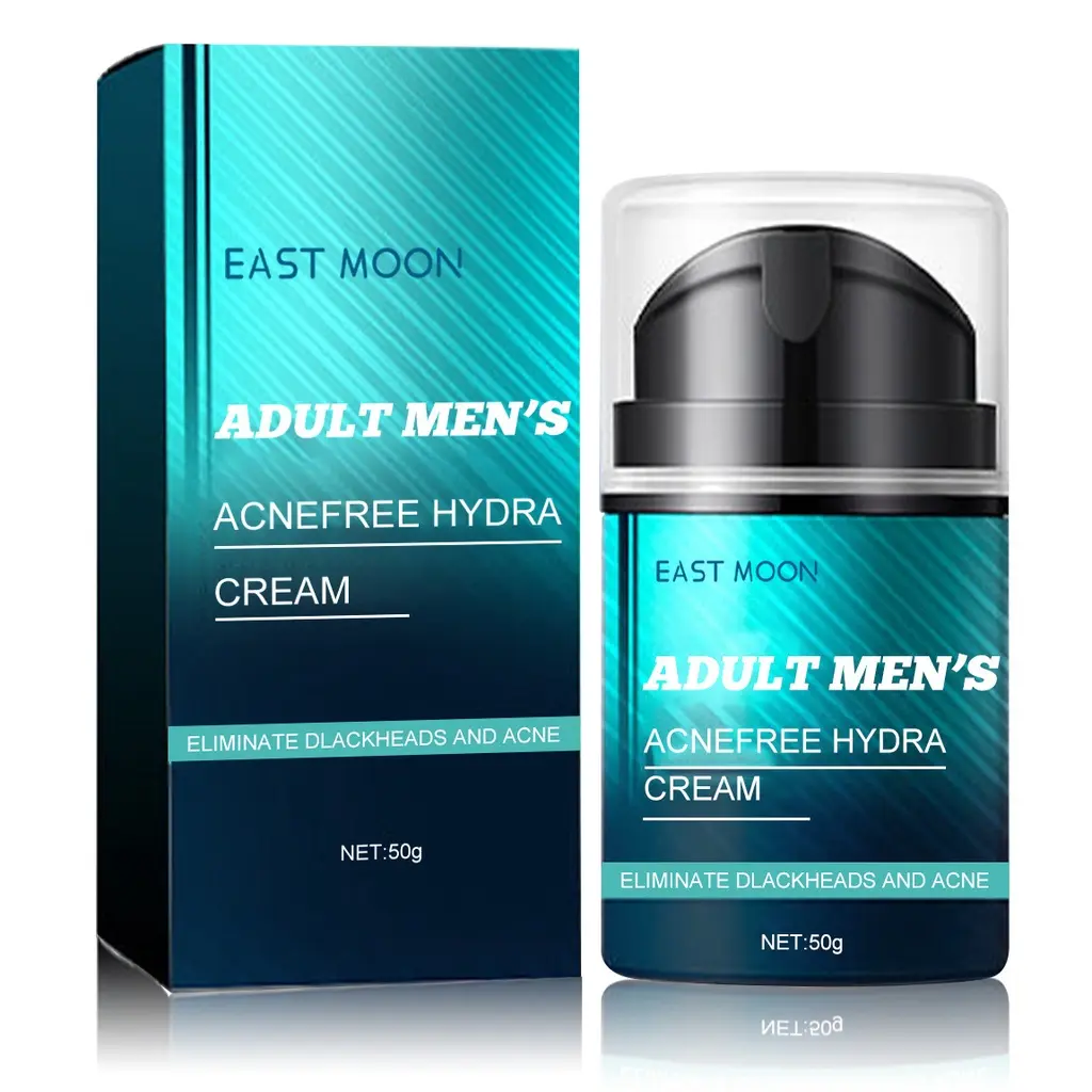 Kem Trị Mụn Cho Nam, 50g, Kiểm Soát Dầu, Loại Bỏ Vết Mụn, Mụn Nhọt Mờ, Chấm Đen, Thu Nhỏ Lỗ Chân Lông, Tươi Mới, Dưỡng Ẩm, Thích Hợp Để Điều Trị Mụn Trứng Cá