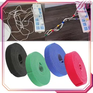 Velcro Strap 5m Velcro Cable Tie Velcro Pengikat Kabel Tanaman Fiber Serbaguna Cable Organizer