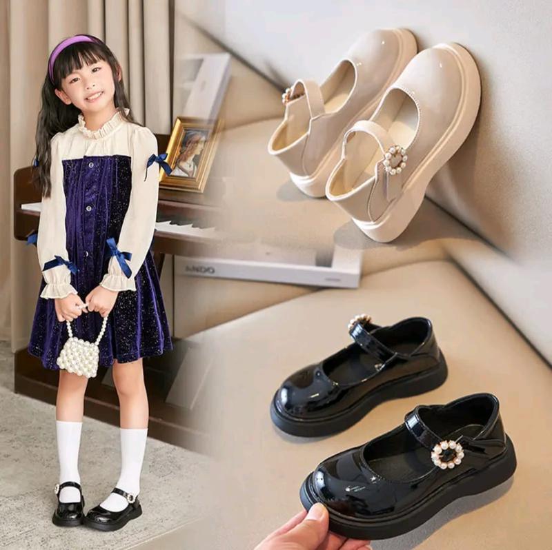 Product Introduction of Sepatu Sekolah Anak Perempuan Tali Hitam / Sepatu Flatshoes Anak Cewek Korea style 26