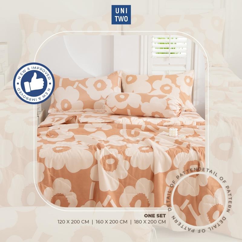 UNITWO [BED COVER ONLY] Bedcover Motif Korean Pastel Color Bed Cover Collection Ukuran Single  Queen  King - Hanya Selimut 180X200 160X200 120X200 4