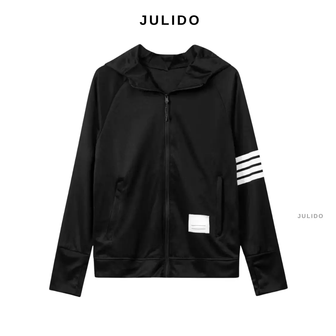 Áo chống nắng nam nữ Kẻ sọc Màu đen Mùa hè dài tay Menswear