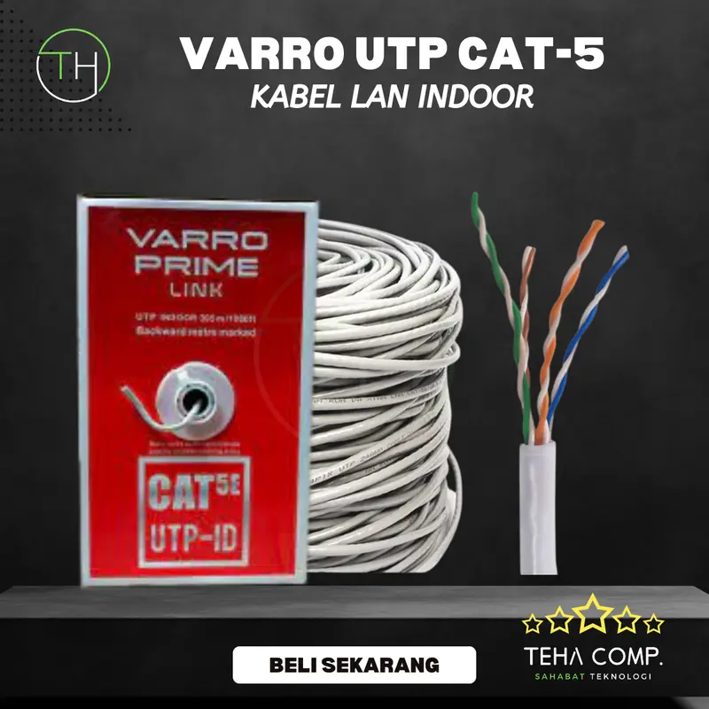 Kabel FTP UTP Cat5 Cat6 Outdoor Indoor 1 Meter Double Jacket LAN RJ45 2