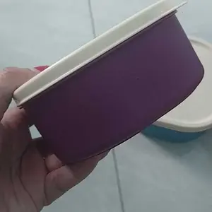 Clio Lunch Box Imary 2090 Bento 3 Sekat Tempat Makan Bulat Merah Ungu Biru Kitchenware