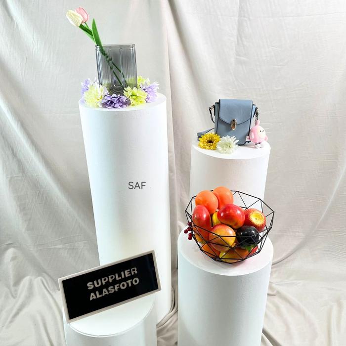 Jual Podium Tabung Bulat JUMBO Size SAF - Display Produk Besar Props ...