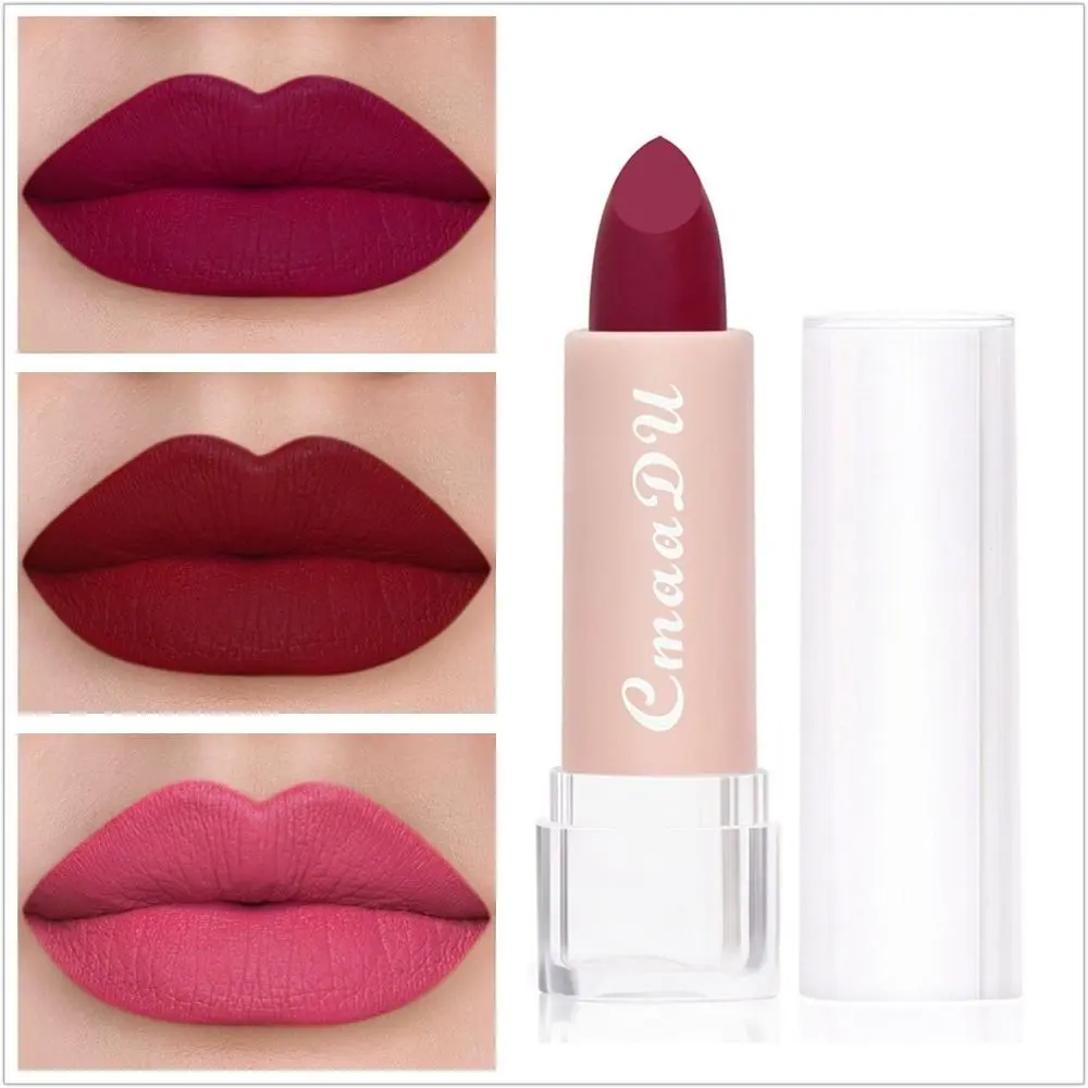 Fashion Long-lasting Matte Lipstick Waterproof Non-stick Cup Velvet Lipsticks Not Fading Nude Matte Lipstick Women