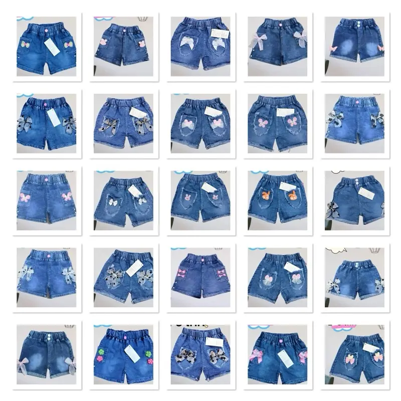 (Hotpen Kantong Samping)Celana pendek hotpen  jeans anak cewek usia 1-8 th kantong samping