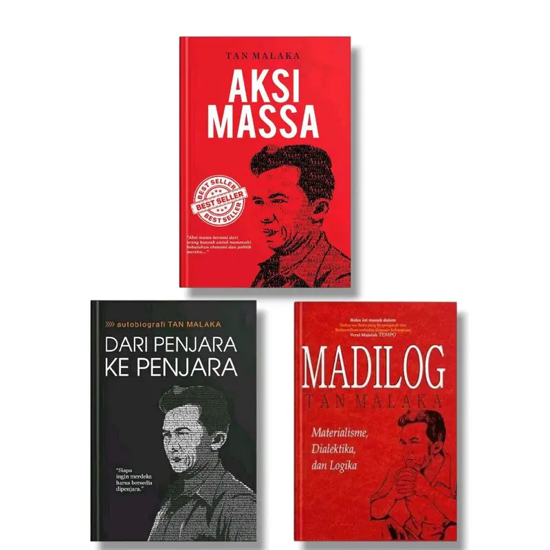 Paket 3 Buku Madilog - Dari Penjara Ke Penjara - Aksi Massa Oleh Tan Malaka ( Isi 3 Buku )