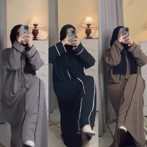 Abaya Hameeda AVR Gamis Medina Abaya Wanita Remaja Dewasa Motif Payet Busui Friendly Muslim Variasi 5 Warna Baju Lebaran Kondangan