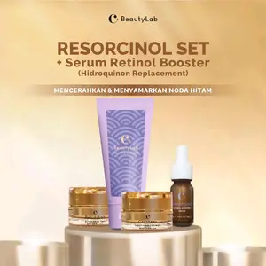 [ PROMO CORABEAU ] RESORCINOL WHITENING SET SERUM RETINOL MELACARE SET CBEAUTYLAB DISTRIBUTOR DEPOK