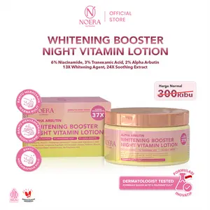 Noera Whitening Booster Night Vitamin Lotion | Niacinamide 6% Tranexamic Acid 3% Alpha Arbutin 2% Lotion Pencerah Kulit | Whitening Booster Lotion