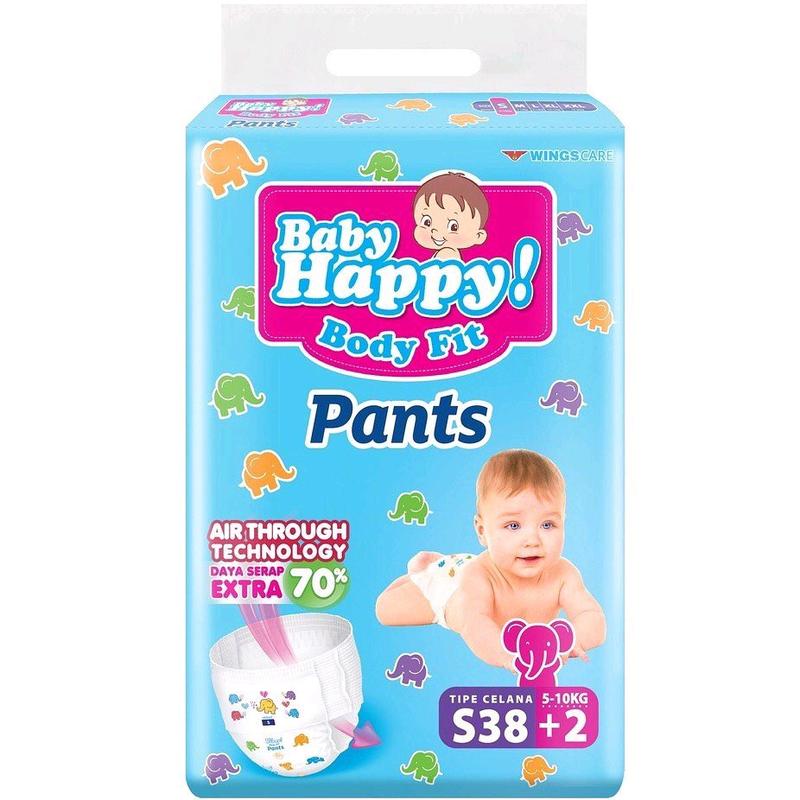[MURAH 2025] PAKET 3 BALL BABY HAPPY PANTS S40 M32 L28 XL26 XXL24 JUMBO 2 BALL S56 M48 L42 XL38 popok diaper bayi celana 4