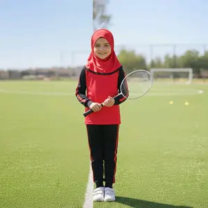 Setelan Baju Olahraga Anak Sekolah PAUD/TK  Merah Hitam V Outdoor