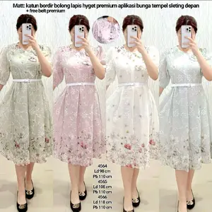 Dress Katun Bolong Bordir Premium