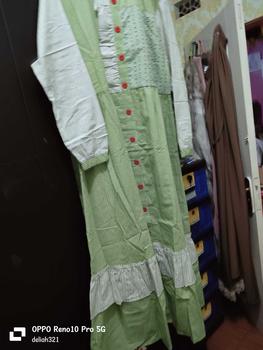 Product Review of SEO GAMIS SEMUT BY SYAINA TERBARU DAN KEKINIAN  Katun Polos Linen Muslim Nyaman Wudhu Wanita Dress Dewasa Lebaran gam is cantik from N**g D**🇩 0