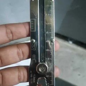 [BEC] Pisau Cutter Stainless Steel 9in1 Multifungsi | Pengencang Mur / Skrup | Pembuka Tutup Botol | Penggaris Kater Tajam