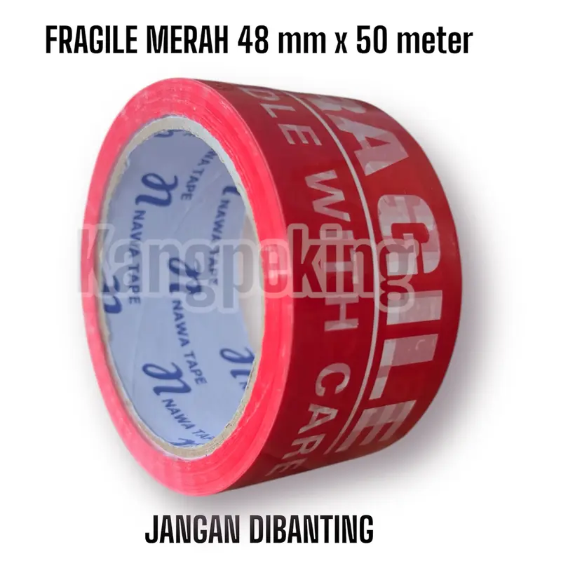 Lakban Fragile Merah Murah Jangan Dibanting printing security seal 0