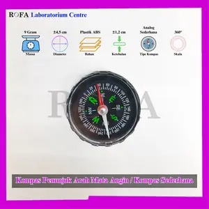 ROFA Kompas Penunjuk Arah Mata Angin / Kompas Sederhana / Kompas Kecil / Kompas Analog / Compass
