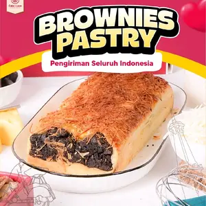Brownies Pastry - Kue Brownis Dengan Isian Coklat