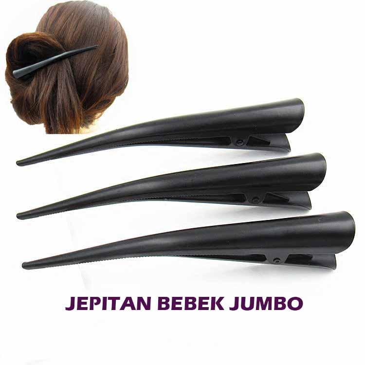 JR - 2PCS- 13CM- JEPIT RAMBUT BEBEK SALON JUMBO / JEPITAN BUAYA / JEPIT BEBEK SALON AKSESORIS WANITA 1