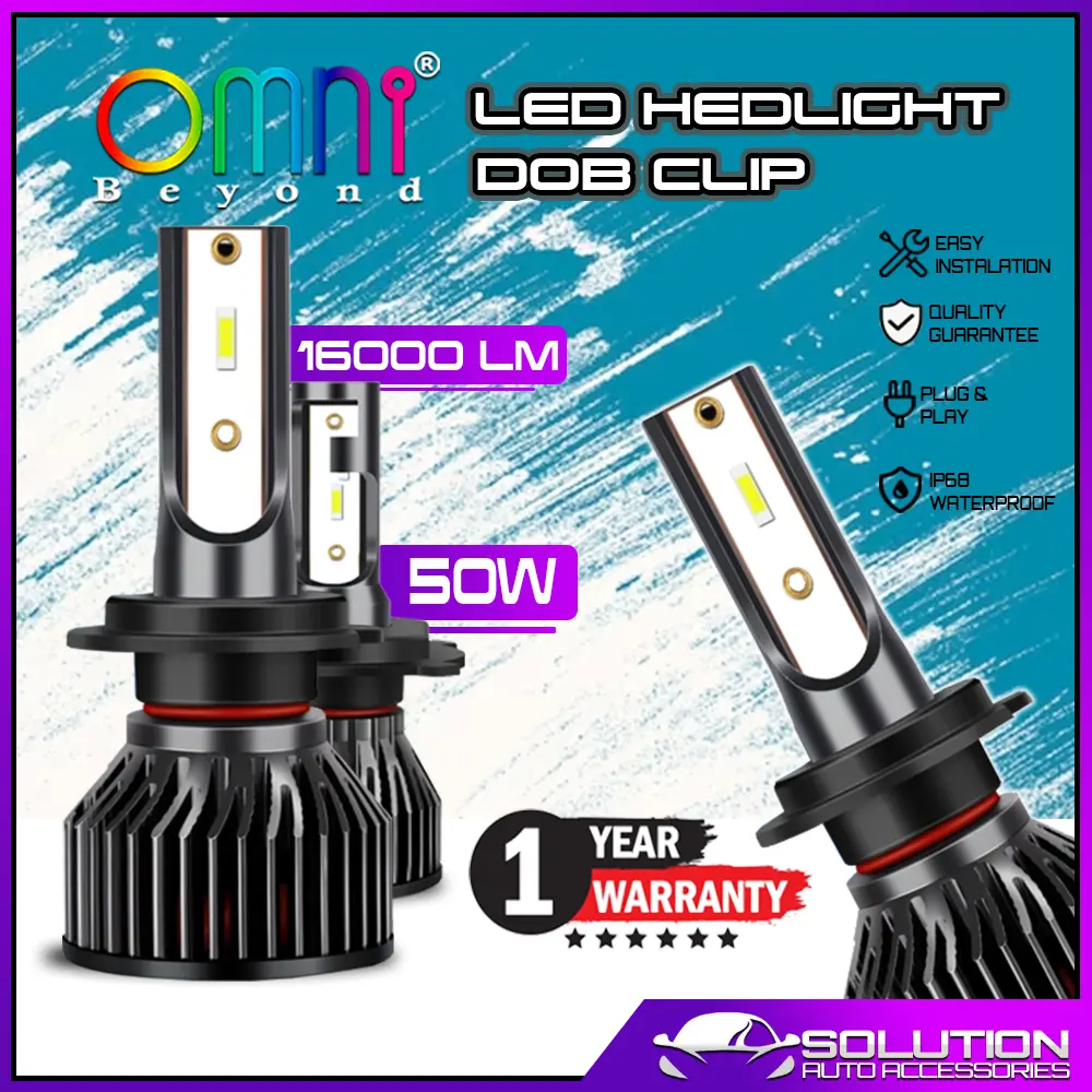OMNI BEYOND Car LED Headlight 16000LM 50W Lampu Depan Kereta