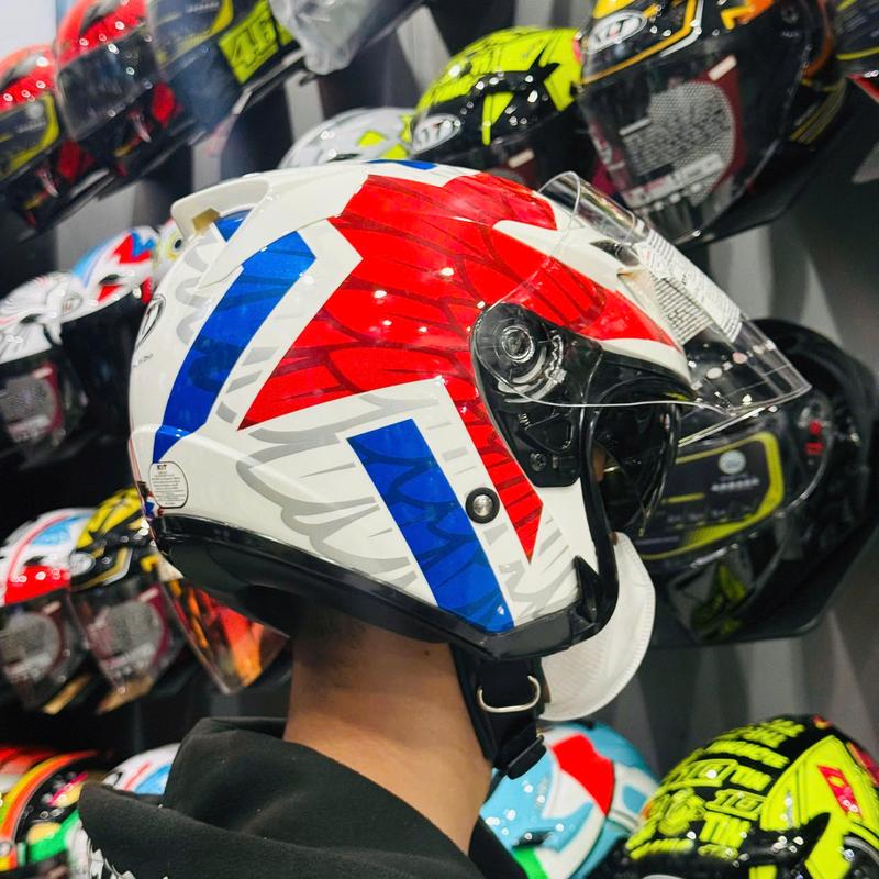  Mũ Bảo Hiểm Kyt venom 3 4 2 Kính Màu Trắng Chính Hãng   Tặng Kèm Khăn Ninja   