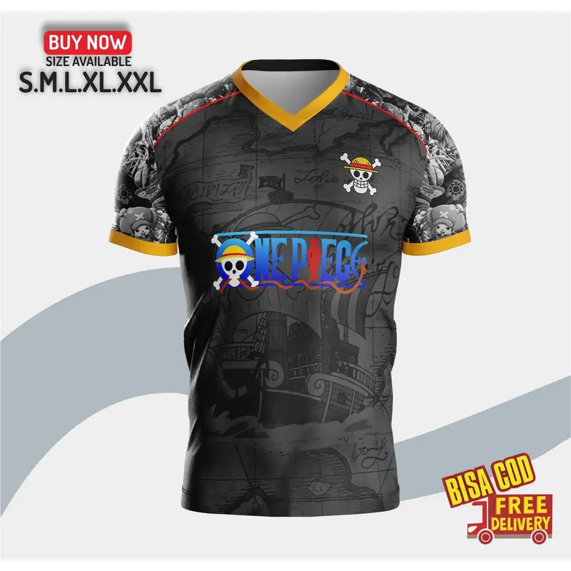 AM.two // BAJU PRINTING ANIME ONE PIECE MONKEY D.LUFFY BAJU ANIME (ready Tock) 0