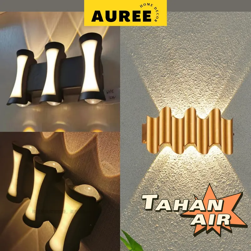 AUREE - Lampu Dinding Outdoor Anti Air Modern Minimalis Lampu Dinding Teras Lampu Taman 0
