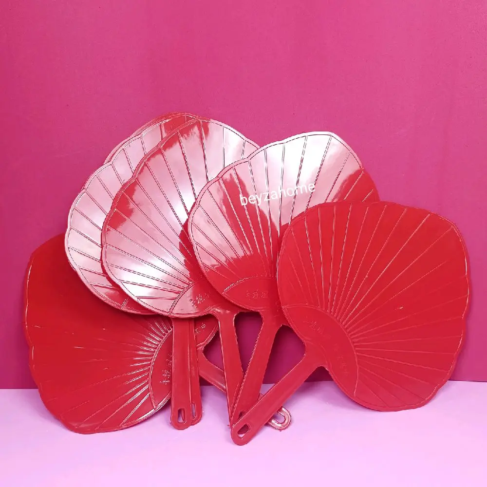 Kipas Tangan Daun Plastik Sebaguna 3/6/12 pcs (WARNA RANDOM)