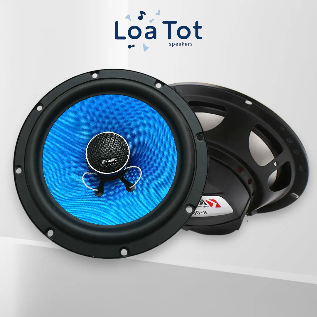 Loa Đồng Trục Ô Tô K-605 6.5 Inch - Bass 16cm Công Suất 70W, Màng Sợi Thủy Tinh Chất Âm Sắc Nét, Giá 1 Cặp Hấp Dẫn