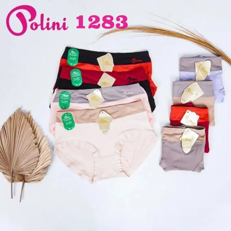 Isi (3, 6, 12pcs) Celana Dalam Wanita Polini 1282 & 1283 CD Wanita Super Soft 1
