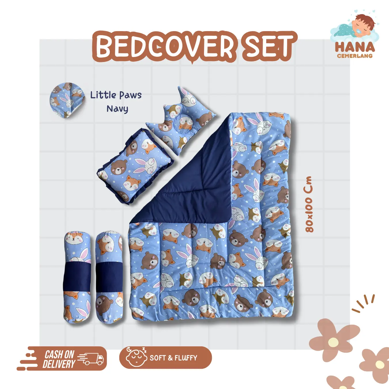 SPECIAL BEDCOVER SET CHARACTHER bantal kado
