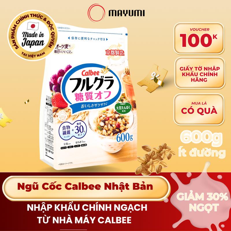   LIVE  Ngũ Cốc Trái Cây Calbee 600g Ít Đường Nhật Bản Ngũ Cốc Sấy Giòn Dinh Dưỡng T9 2026 