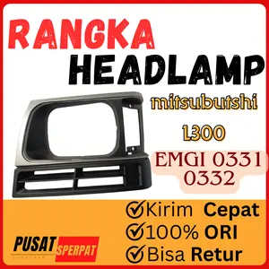 EMGI (+BUBBLE)- RANGKA / RING HEADLAMP LAMPU DEPAN MOBIL MERK EMGI 0331 0332 UNTUK MOBIL MITSUBISHI L300 DIJAMIN KUAT BERKUALITAS