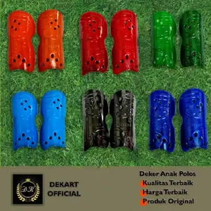 Deker Anak Polos  Fiber / Shinpad Sepak Bola, Futsal Warna