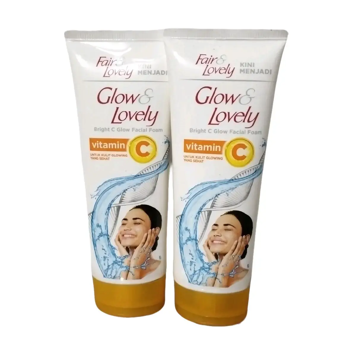facial foam fair lovely 100gr kuning isi 2pcs pembersih wajah