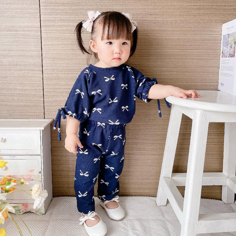 Lovitta oneset knit 6bln - 8th modis dan lucu dengan motif pita-pita Fashion 6