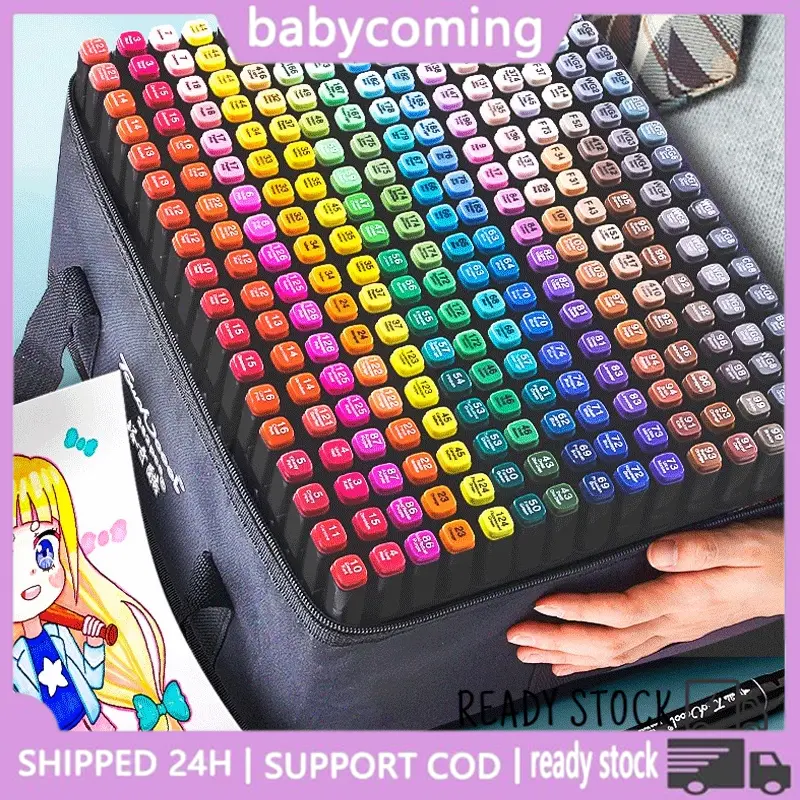 【COD】Touch 204/168/120 Warna Sketsa Spidol Umum General Marker Set Animation Markers Pen Stationery 0