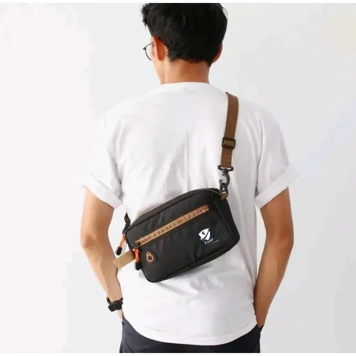Terlaris,Promo Handbag Tas Selempang Bahu Pria Multifungsi Slingbag Kasual BIsa Untuk Pouch Dompet cod[MEREK RENDOM] 0