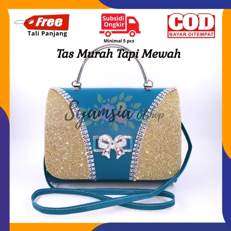 Tas Pesta Wanita Murah Mewah Elegan unik glitter Tas Tangan Pesta Wanita Terbaru Unik bisa COD 4