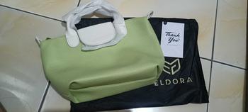 Product Review of ELDORA Hanna Tas Tangan Sling Bag Hitam Polos Wanita from Q**s 1