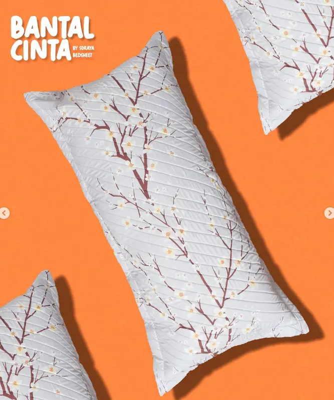 Soraya Bedsheet Sarung Bantal Cinta - sarung bantal kepala 3