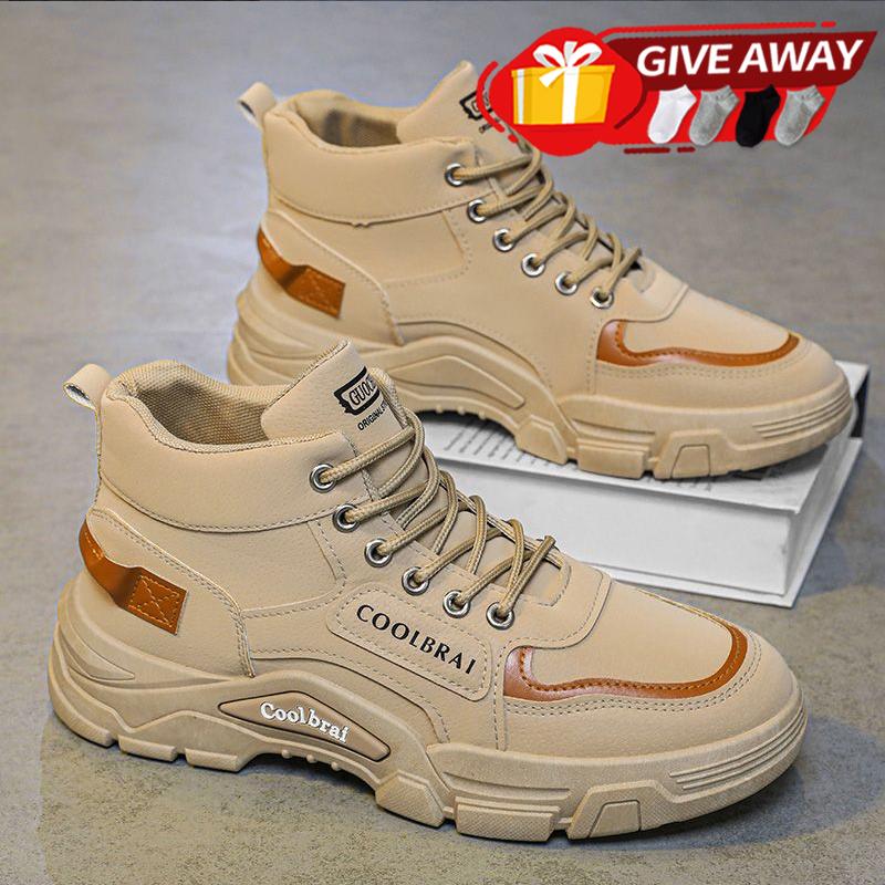 (COD Free Socks) รองเท้าผู้ชาย ทรงสูง ฤดูใบไม้ผลิ 2025 มาใหม - TikTok ...