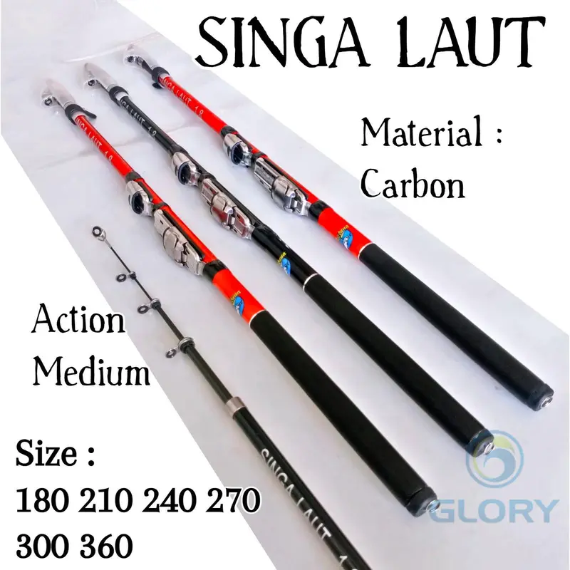 Neptuna Singa Laut 150cm Joran Tegek Kolong Antena Ruas Panjang Bahan Carbon Tangkai Pancing Tegeg Kolongan Dari Karbon Sedikit Kaku Ringan Super Kuat Murah Berkualitas Glory Fishing 0